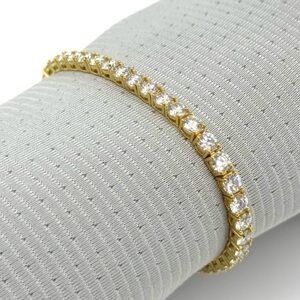 18K Gold Plated, 14.40CTW Moissanite Tennis Bracelet